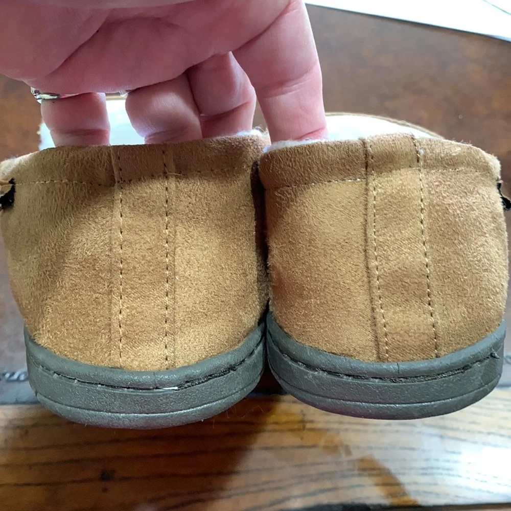 FOCO Men’s NWOT NFL large Green Bay Packer Brown Moccasin Slippers with logo